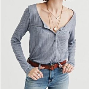 NWT Lucky Brand Drop Needle Henley